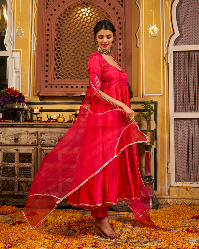 Numa Silk Gotapatti Suit Set