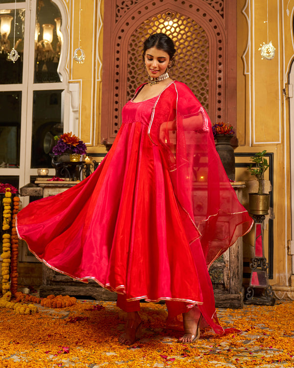 Numa Silk Gotapatti Suit Set