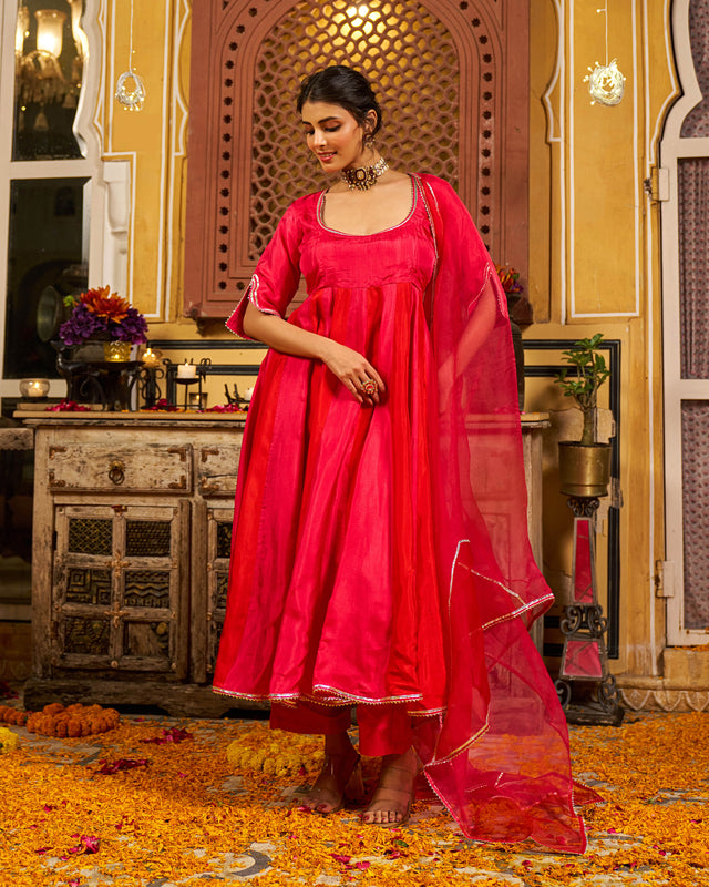 Numa Silk Gotapatti Suit Set