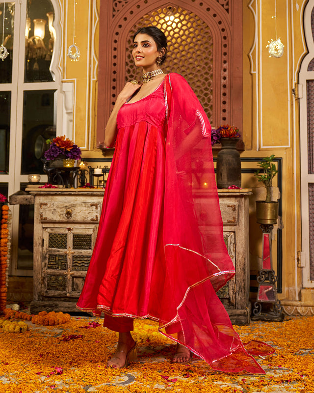 Numa Silk Gotapatti Suit Set