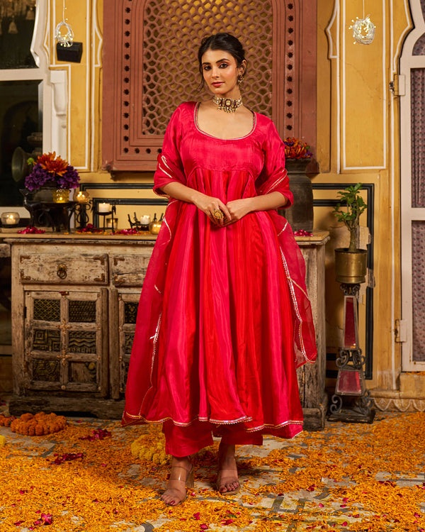 Numa Silk Gotapatti Suit Set