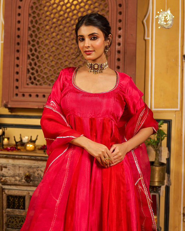 Numa Silk Gotapatti Suit Set