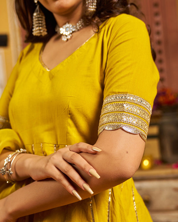 Kaaya Cotton Gotapatti Sharara Set