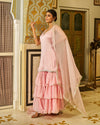 Zinia Satin Gotapatti Sharara Set