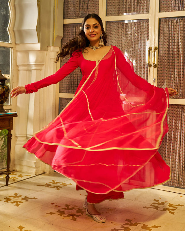 Zar Georgette Gotapatti Suit Set