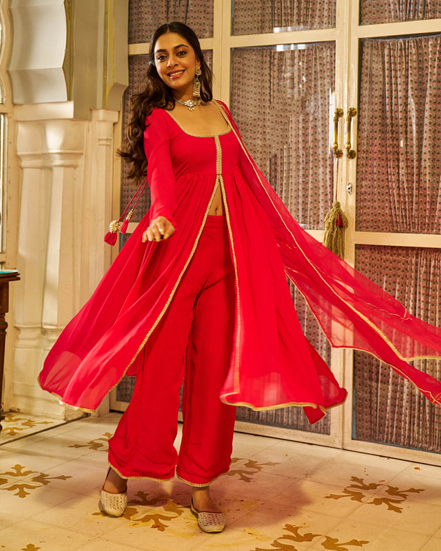 Zar Georgette Gotapatti Suit Set