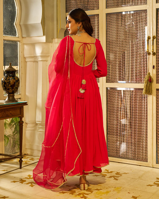 Zar Georgette Gotapatti Suit Set