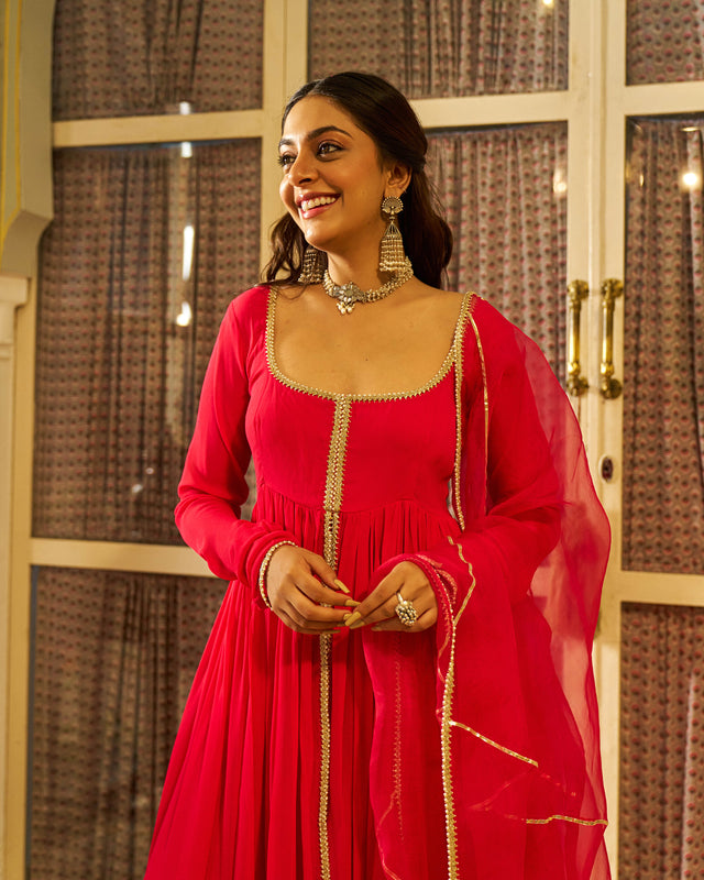 Zar Georgette Gotapatti Suit Set