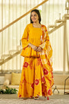 Pitambari Peplum Sharara set