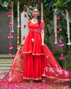 Gulzaar Red Suit Set