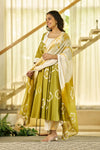 Sunehri Bhandhej Anarkali set