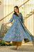 Noor Indigo handblock Anarkali suit set