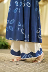 The Blue Moon tie dye kurta set