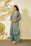 Kesar Dhari tie dye kurta set