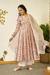 Rustic Rose handblock suit set
