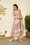 Rustic Rose handblock suit set