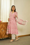 Gul-e-Surkh handblock suit set