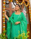 Forest Phulkari Suit Set