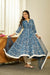 Neel Dabu handblock Anarkali set