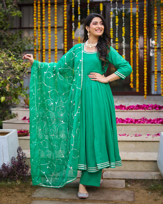 Emerald Green Suit Set