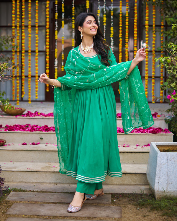 Emerald Green Suit Set