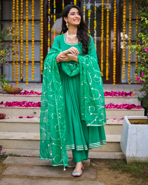 Emerald Green Suit Set