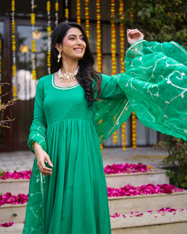 Emerald Green Suit Set