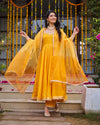 Tangerine Anarkali suit set