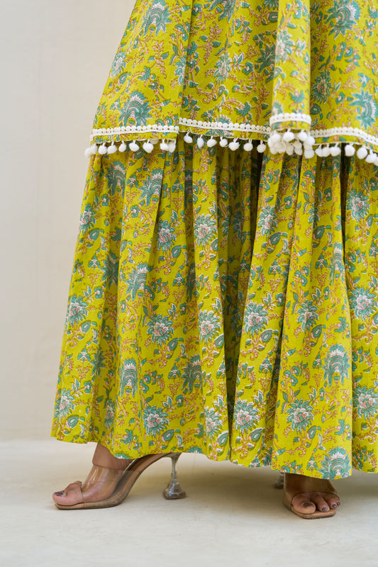 Vihana Cotton Sharara Set