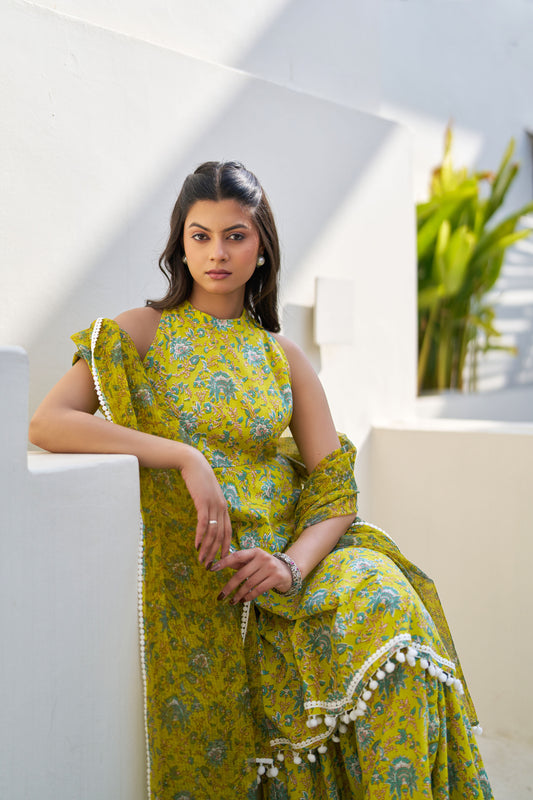 Vihana Cotton Sharara Set