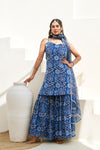 Neel Pari Sharara Set