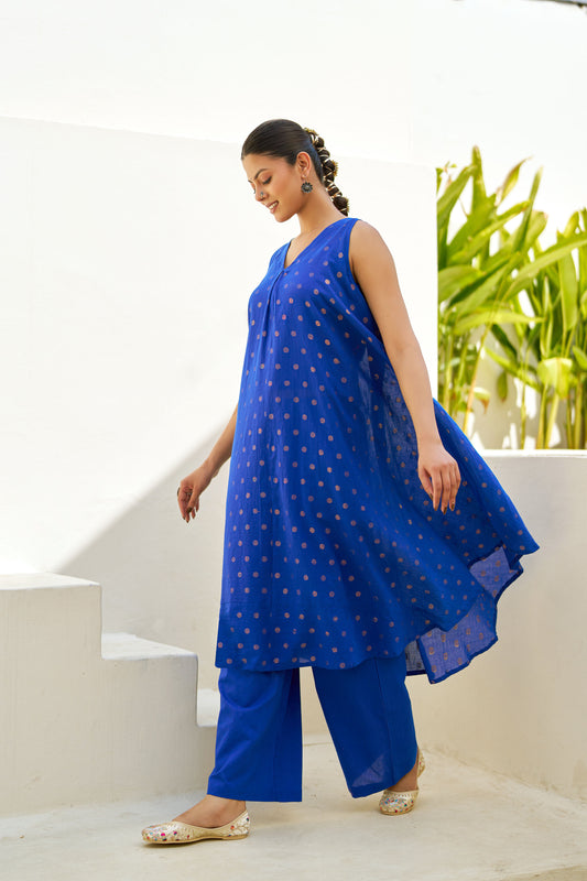 Laiba Cotton Lurex Coord Set