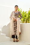 Black Blossom Anarkali Suit Set