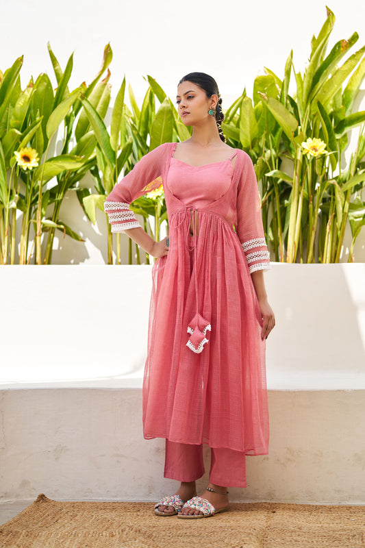 Aira Pink Doria Coord Set