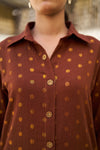 Gargee Cotton Lurex Coord Set