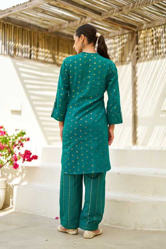 Avani Cotton Lurex Coord Set