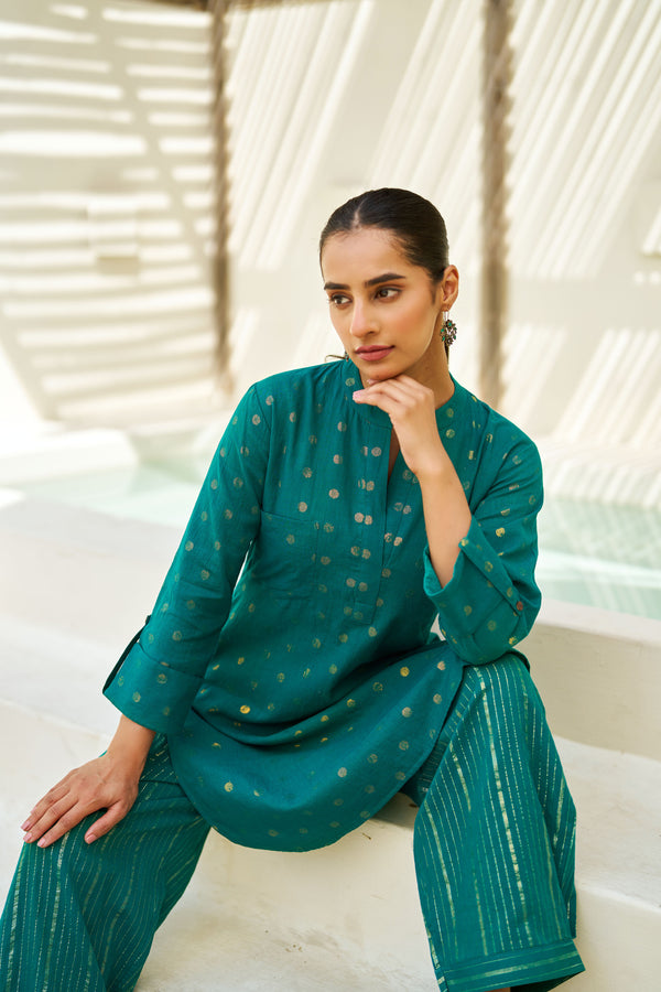 Avani Cotton Lurex Coord Set