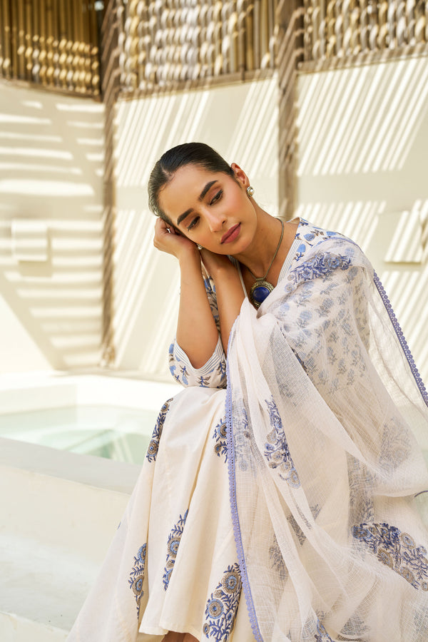 Blue Petal Grace Suit Set