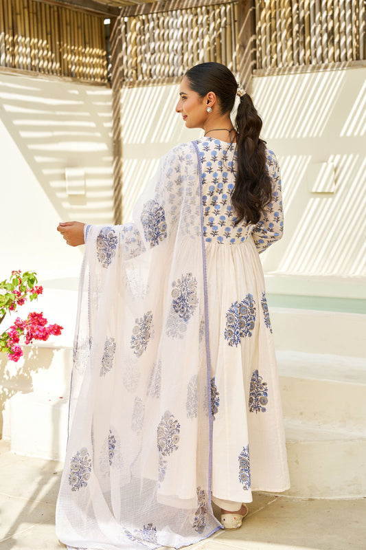 Blue Petal Grace Suit Set