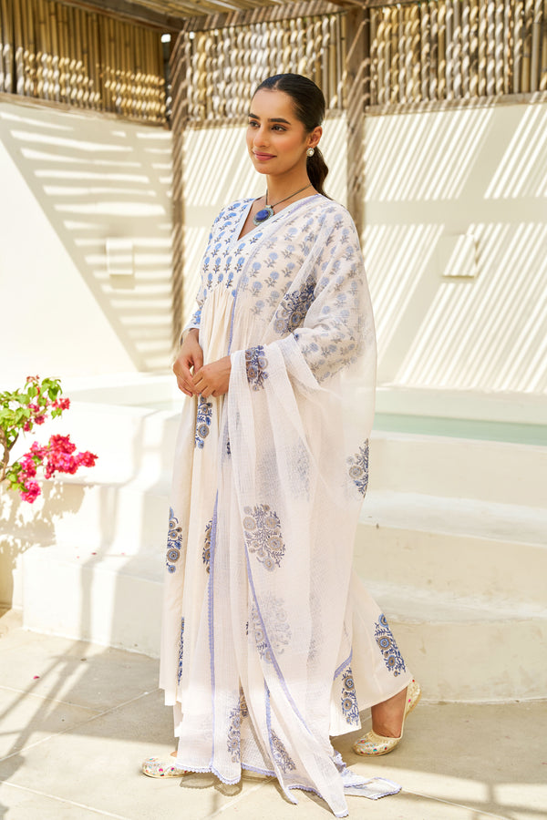 Blue Petal Grace Suit Set
