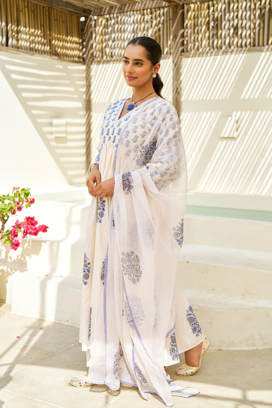 Blue Petal Grace Suit Set