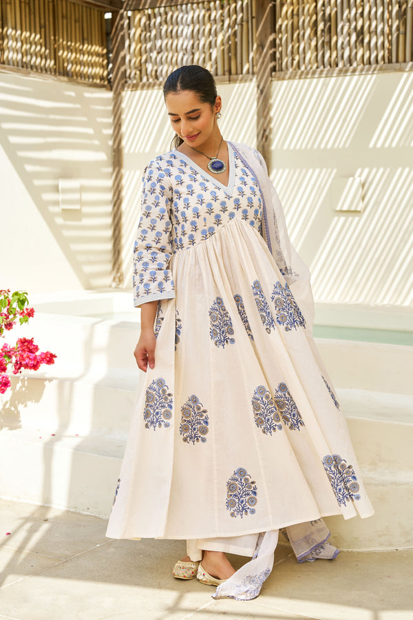 Blue Petal Grace Suit Set