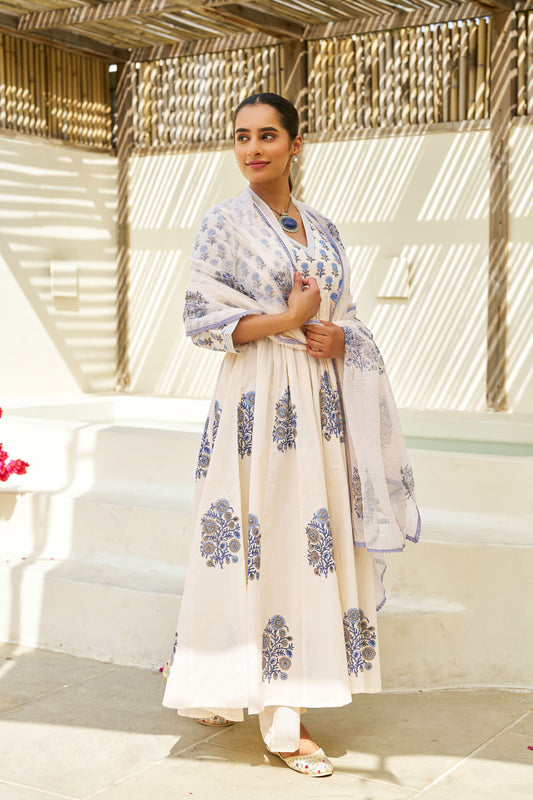 Blue Petal Grace Suit Set