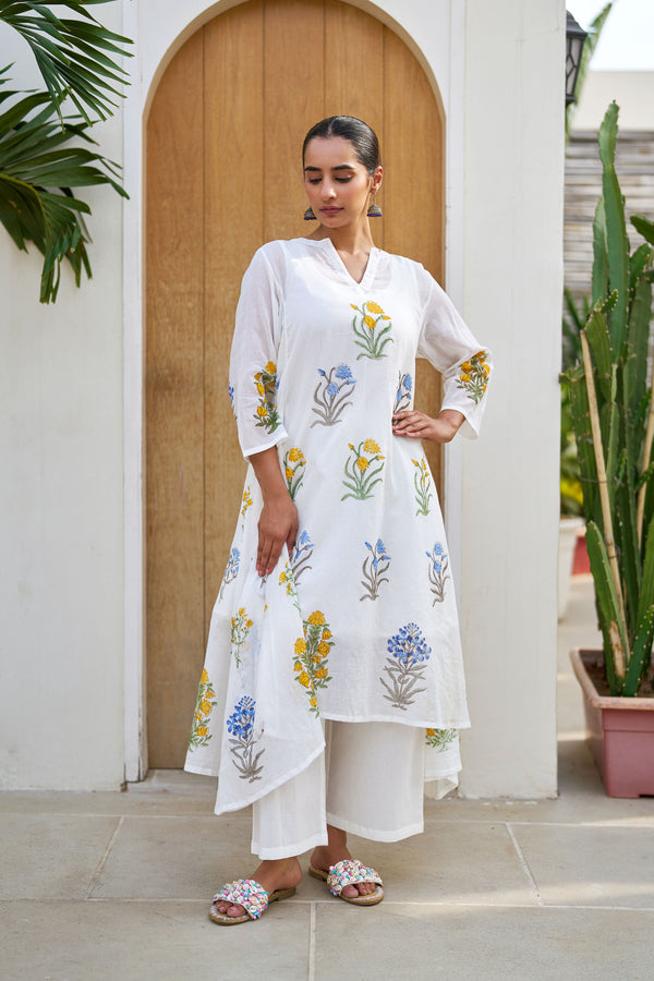 Spring Flower Kurta Set