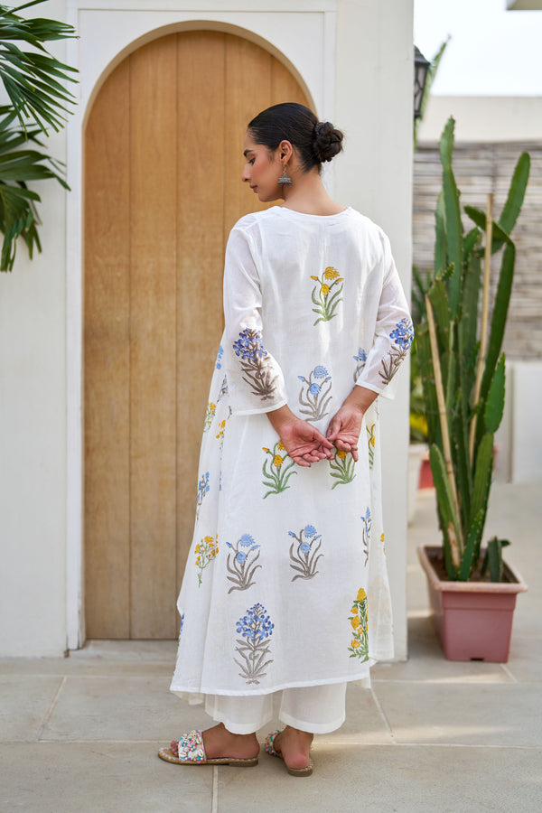 Spring Flower Kurta Set