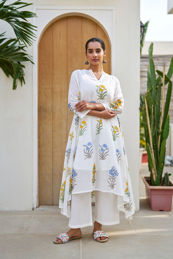 Spring Flower Kurta Set