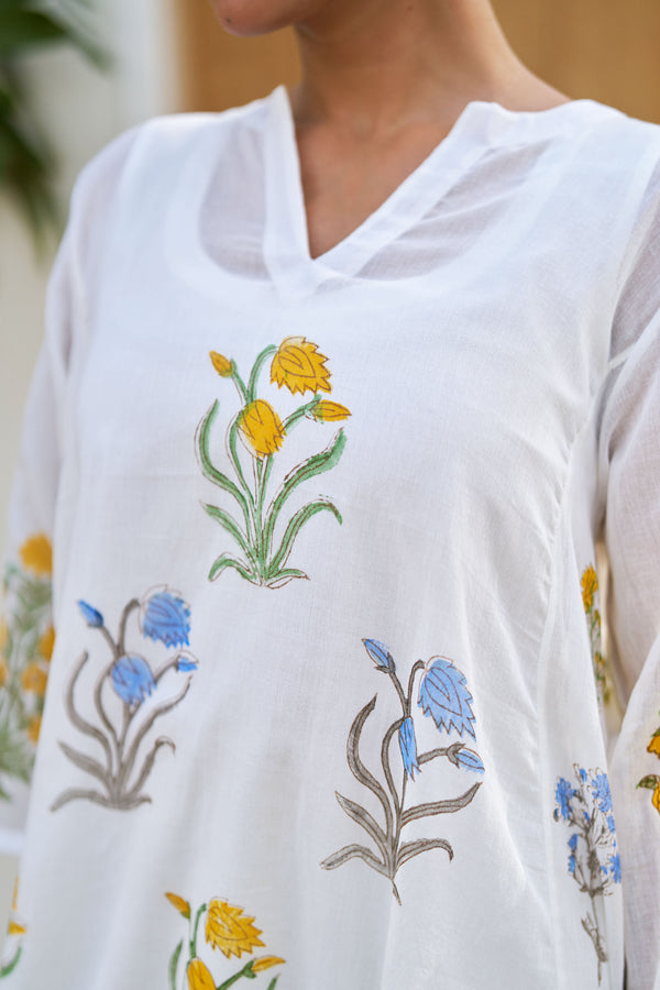 Spring Flower Kurta Set