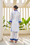 Tara Blue Tie Dye Cotton Coord Set