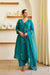 Saaz Teal Green Doria Embroidered Kurta Set
