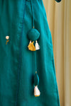 Saaz Teal Green Doria Embroidered Kurta Set